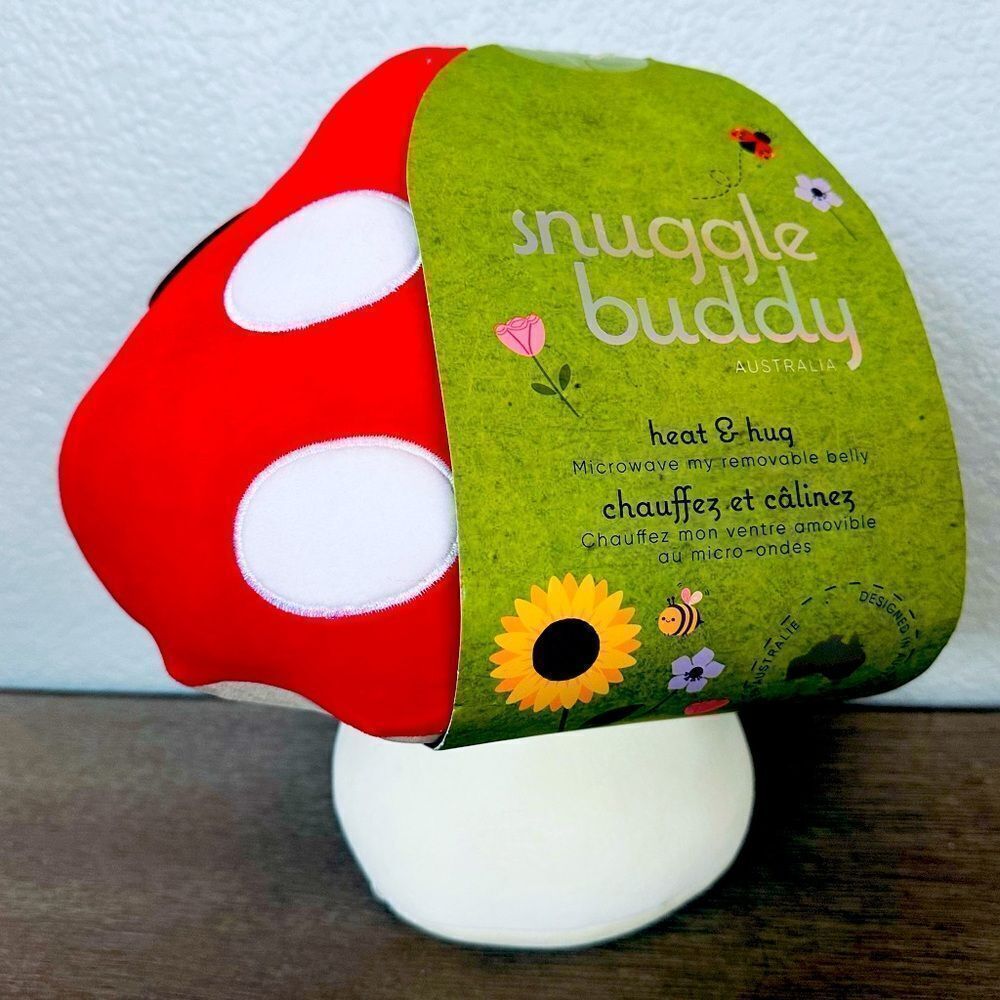 Hot Mushroom Microwavable Heated Snuggle Buddy Plush